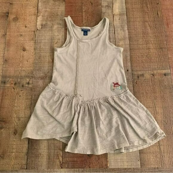 Naartjie kids size 4 khaki green asymmetrical tank top dress - Picture 1 of 7